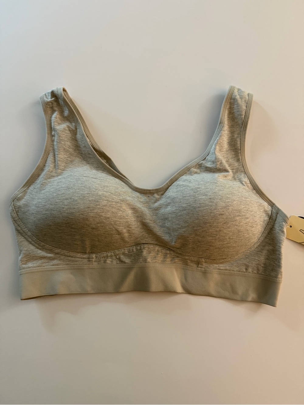 Truekind Comfort Cotton Bralette Gray Size Large NWT